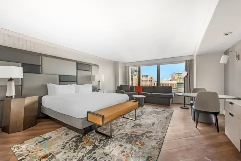 Example bedroom at Hilton Grand Vacation Chicago Downtown Magnificent Mile