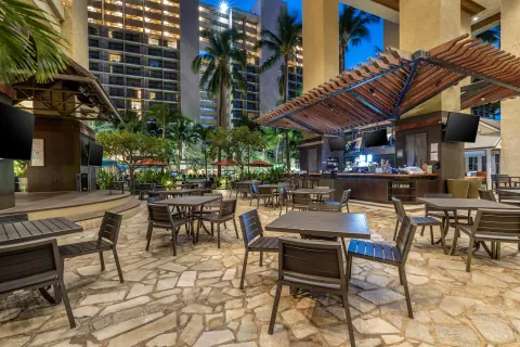 Dining area at HGVClub At Hilton Hawaiian Village