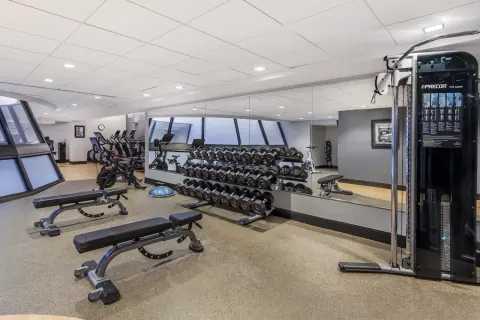 Fitness area at Hilton Grand Vacation Chicago Downtown Magnificent Mile