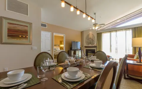 Example living and dining area at Grand Pacific Resorts At Grand Pacific Palisades