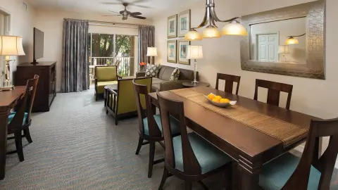 Example living and dining area at Sheraton Vistana Resort