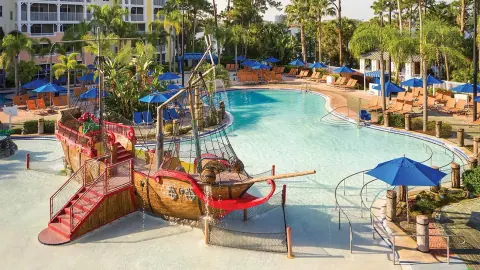 Resort overview at Marriotts Harbour Lake